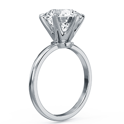 High profile Martini engagement ring setting